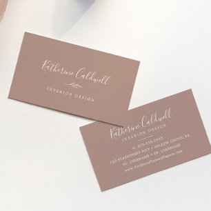 Minimal Leaf Neutral Business Card
