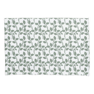 Minimal Leaf Seamless Pattern   Elegant Botanical  Pillowcase
