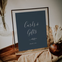 Minimal Leaf | Slate Blue Cards and Gifts