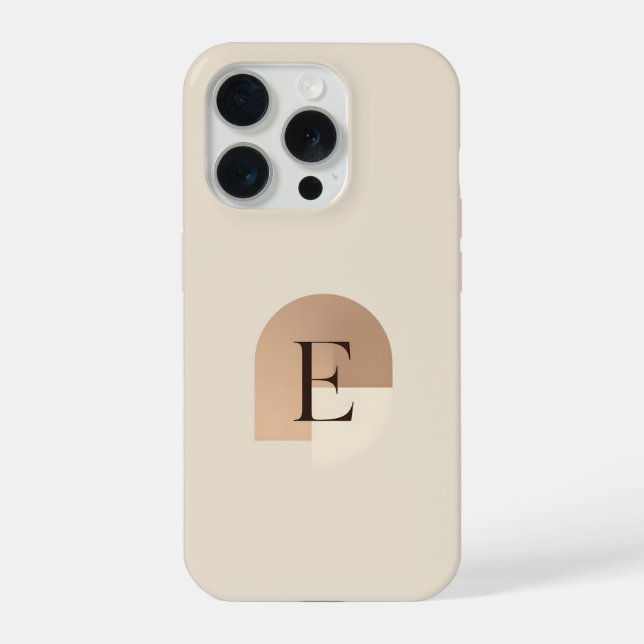 Minimal Letter E Phone Case – Aesthetic Monogram D (Back)