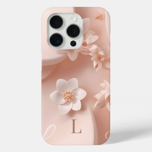 Minimal Letter L Phone Case – Calm Aesthetic Monog (Back)