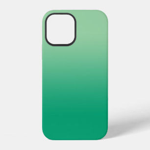 Minimal Light Green to Dark Green Gradient iPhone 12 Case