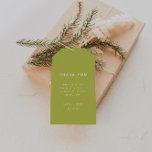 Minimal Lime Green Wedding Favor Thank You Gift Tags<br><div class="desc">Minimal Lime Green Wedding Favor Thank You Gift Tags. Personalize with bride and groom names,  your wedding date,  and a custom thank you message for family,  friends and guests.</div>