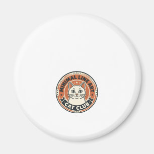 Minimal Line Art Cat Cat Lover Gift - Minimal Line Magnet