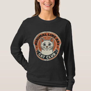 Minimal Line Art Cat Cat Lover Gift - Minimal Line T-Shirt
