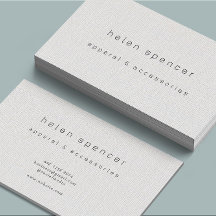 Minimal Linen Texture Business Card