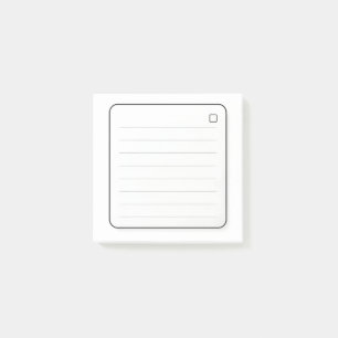 Minimal Lines Sticky Notes Printable Simple Line