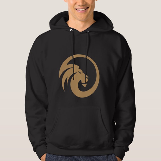 Minimal Lion Graphic Hoodie for Men (Front)