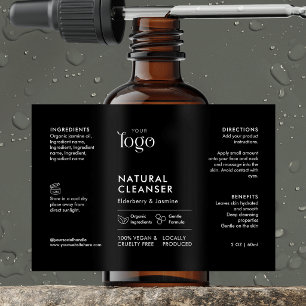 Minimal Logo 2OZ Dropper Bottle Waterproof Label