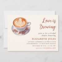 Minimal Love Is Brewing Coffee Bridal Shower