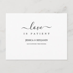 Minimal Love is Patient Postponed Postcard