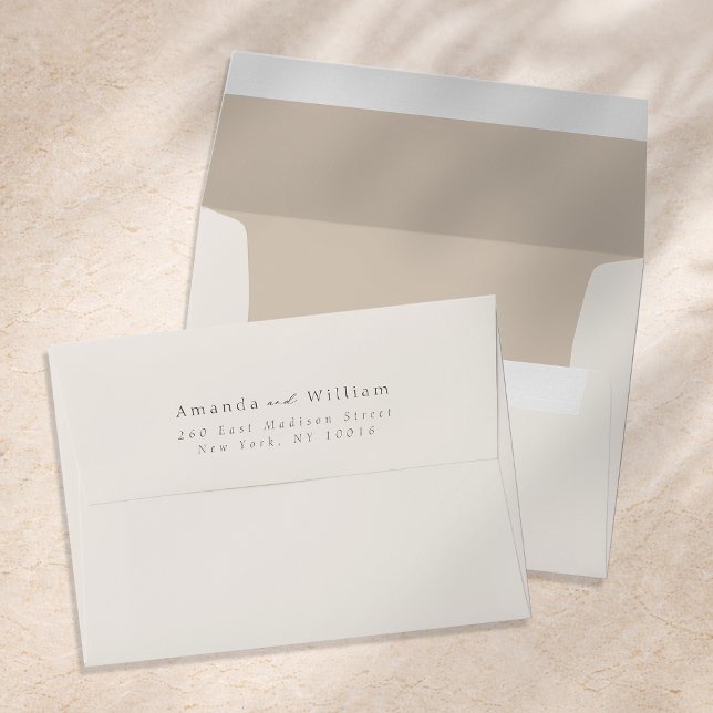 Minimal Luxury Ivory Wedding Envelope (Creator Uploaded)