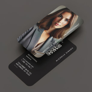 Minimal Marketing Professional Photo Business Card