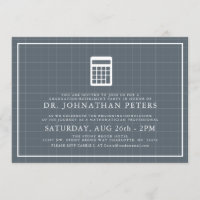 Minimal Mathematician Graduation|Retirement Invite