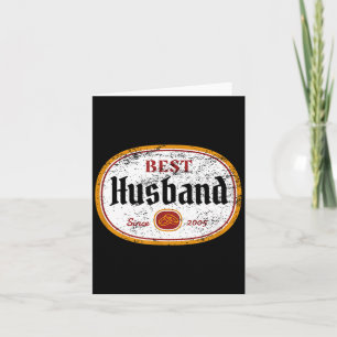 Minimal Mens Wedding Anniversary Husband Since Card
