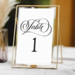 Minimal Minimalist Elegant Classic Basic Wedding Table Number<br><div class="desc">This is a Minimal Minimalist Elegant Classic Basic Wedding Table Number!</div>