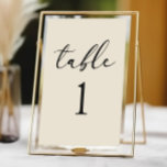 Minimal Minimalist Elegant Classic Wedding Table Number<br><div class="desc">This is a Minimal Minimalist Elegant Classic Wedding Table Number!</div>
