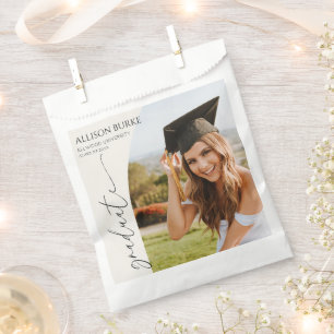 Minimal Minimalist Photo Arch Graduation Favour Bags
