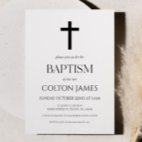 Minimal Minimalist Simple Basic Elegant Baptism