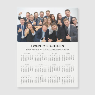 Minimal Modern 2018 Company Photo Calendar
