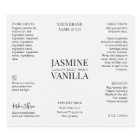 Minimal Modern 8 OZ Cosmo Bottle Waterproof Label