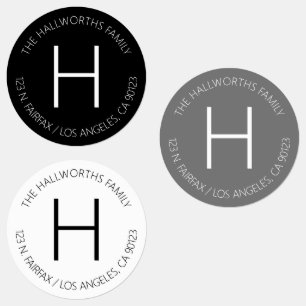 Minimal Modern Black Grey & White Waterproof