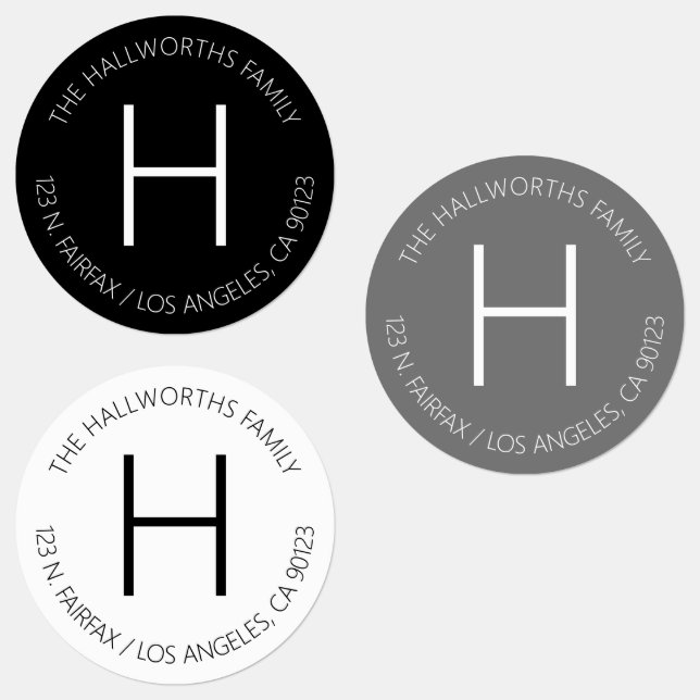 Minimal Modern Black Grey & White Waterproof (Group)