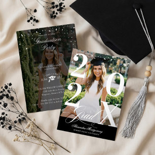 Minimal Modern Bold Graduation Year Photo Party