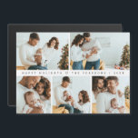 Minimal Modern Christmas Family Portraits Collage Magnetic Invitation<br><div class="desc">Share your cherished holiday photos with this Simple Minimal Modern Christmas Family Portraits Collage Magnetic Card with Envelopes. Featuring a clean, modern design, this card highlights your favourite family portraits in a stylish collage, perfect for spreading holiday cheer. The magnetic feature allows recipients to display it easily, keeping your family...</div>