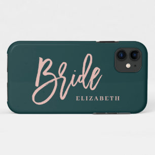 Minimal modern cleanline script text bride wedding Case-Mate iPhone case