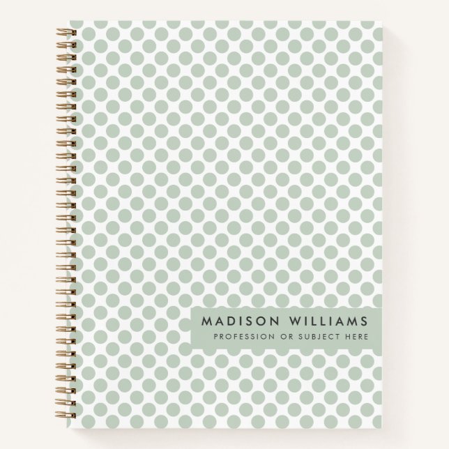 Minimal Modern Dot  Notebook (Front)