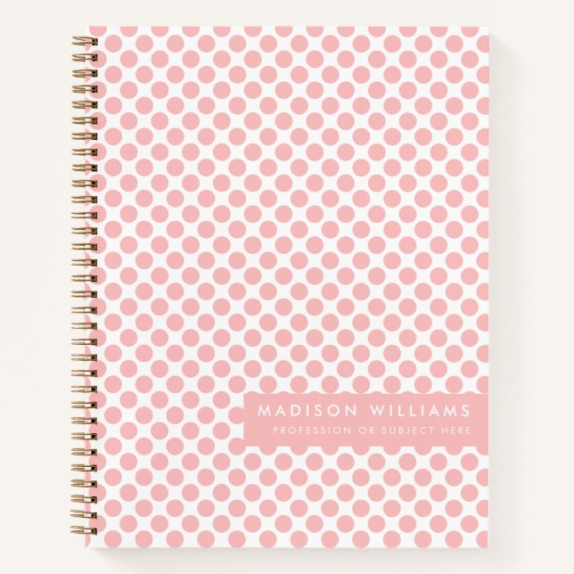 Minimal Modern Dot  Notebook (Front)