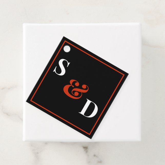 Minimal Modern Editable Wedding Favour Tags (In Situ)