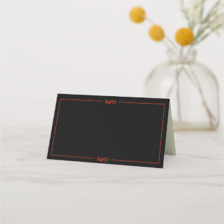 Minimal Modern Editable Wedding Place Card