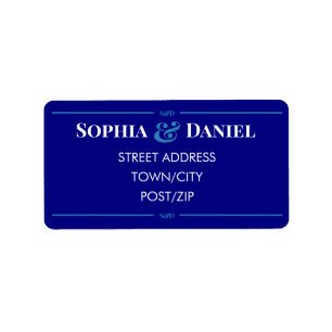 Minimal Modern Editable Wedding RSVP Address Label