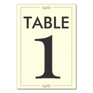Minimal Modern Editable Wedding Table Number