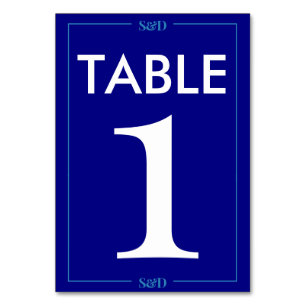Minimal Modern Editable Wedding Table Number