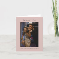 Minimal Modern Elegant Dusty Blush Wedding Custom