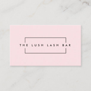 Minimal Modern Eyelash & Brows Business Business Card