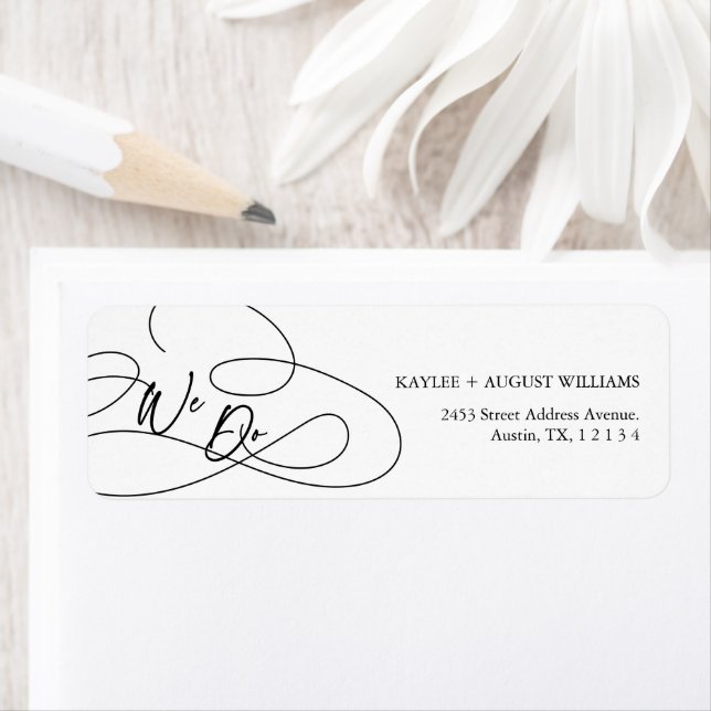 Minimal Modern Fancy Script "We Do" Wedding (Insitu)