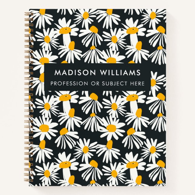 Minimal Modern Flowers Notebook (Front)