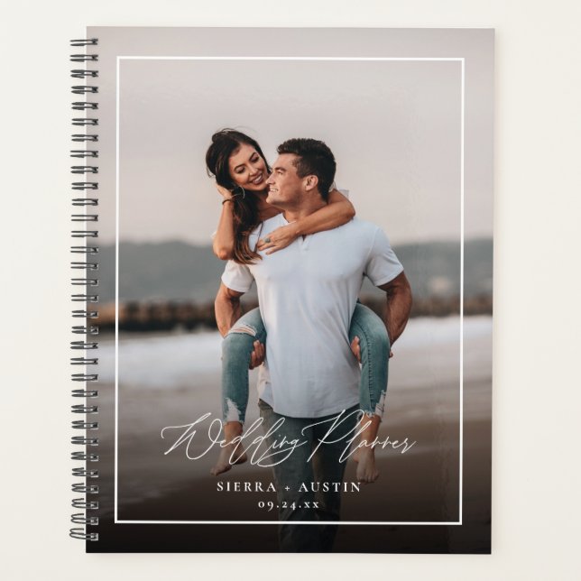 Minimal Modern Frame Wedding Planner 2 Photo (Front)