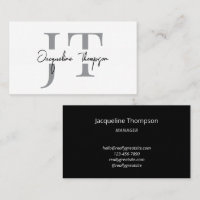 Minimal Modern Luxury Black and White Simple 