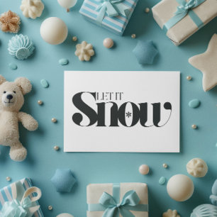 Minimal Modern Merry Christmas Postcard
