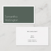 Minimal Modern Moss Green Typography