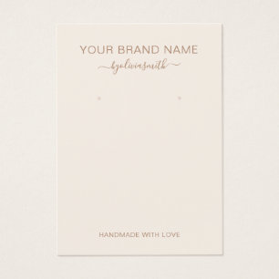 Minimal Modern Neutral Jewellery Display Card