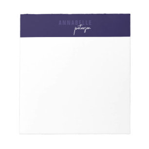 Minimal Modern Professional Blue Simple Notepad
