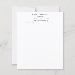 Minimal Modern Professional Creative Paper Sheet
