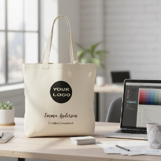 Minimal Modern Professional | Your Logo Tote Bag