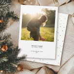 Minimal Modern Quote | Simple Christmas Photo Dots Holiday Card<br><div class="desc">These modern season's greetings shine through their beautiful sentiments and sayings - and their ample white space. The stunningly simple holiday photo card captures one precious moment while minimal typography reads "the best things in life aren't things" above your family name and year. Please find more cards and matching products...</div>